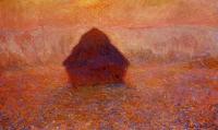 Monet, Claude Oscar - Grainstack, Sun in the Mist